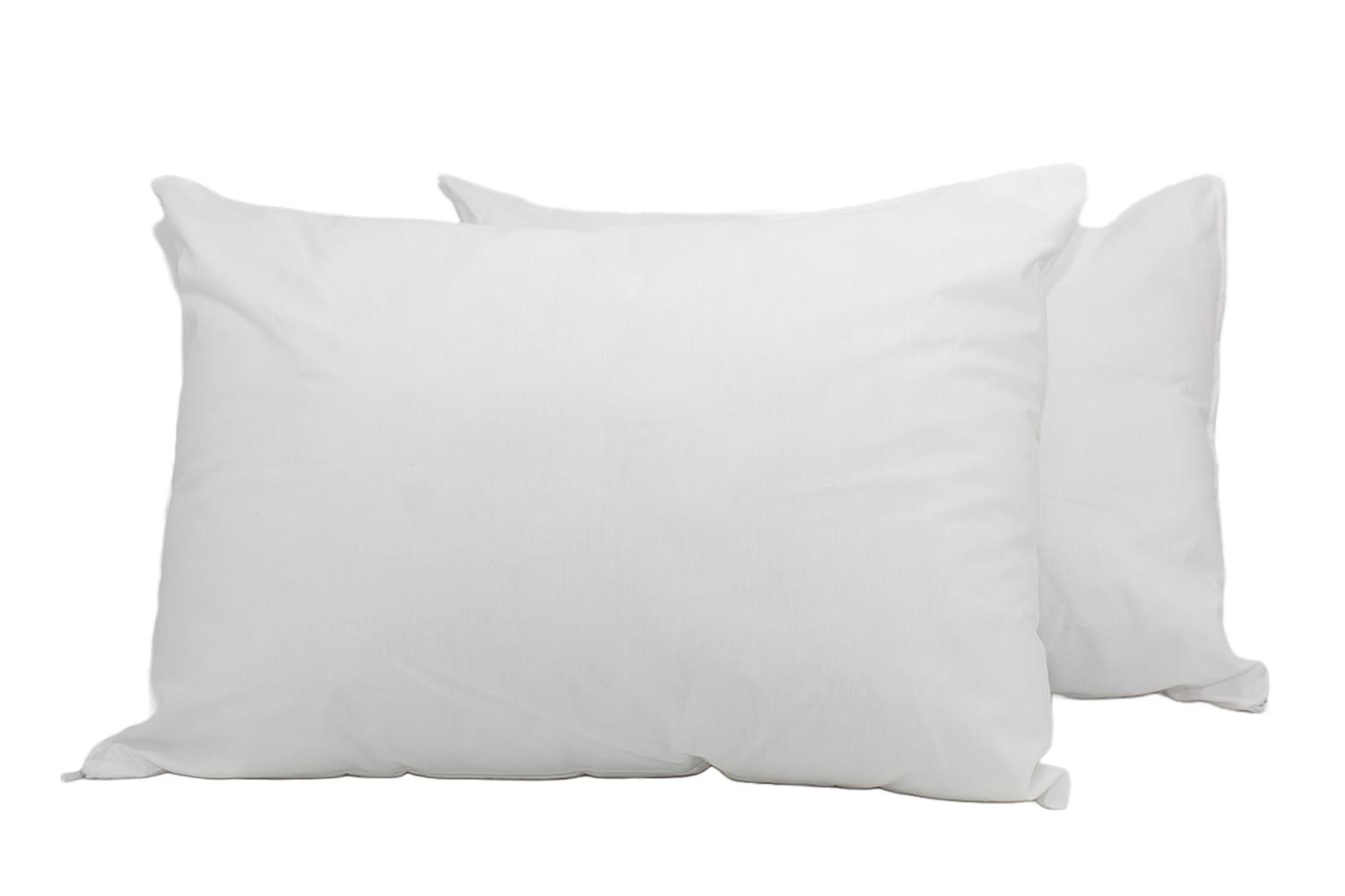 Almoda Set 2 almohadas Almoda estándar pellón y 2 fundas blanca con cierre ...